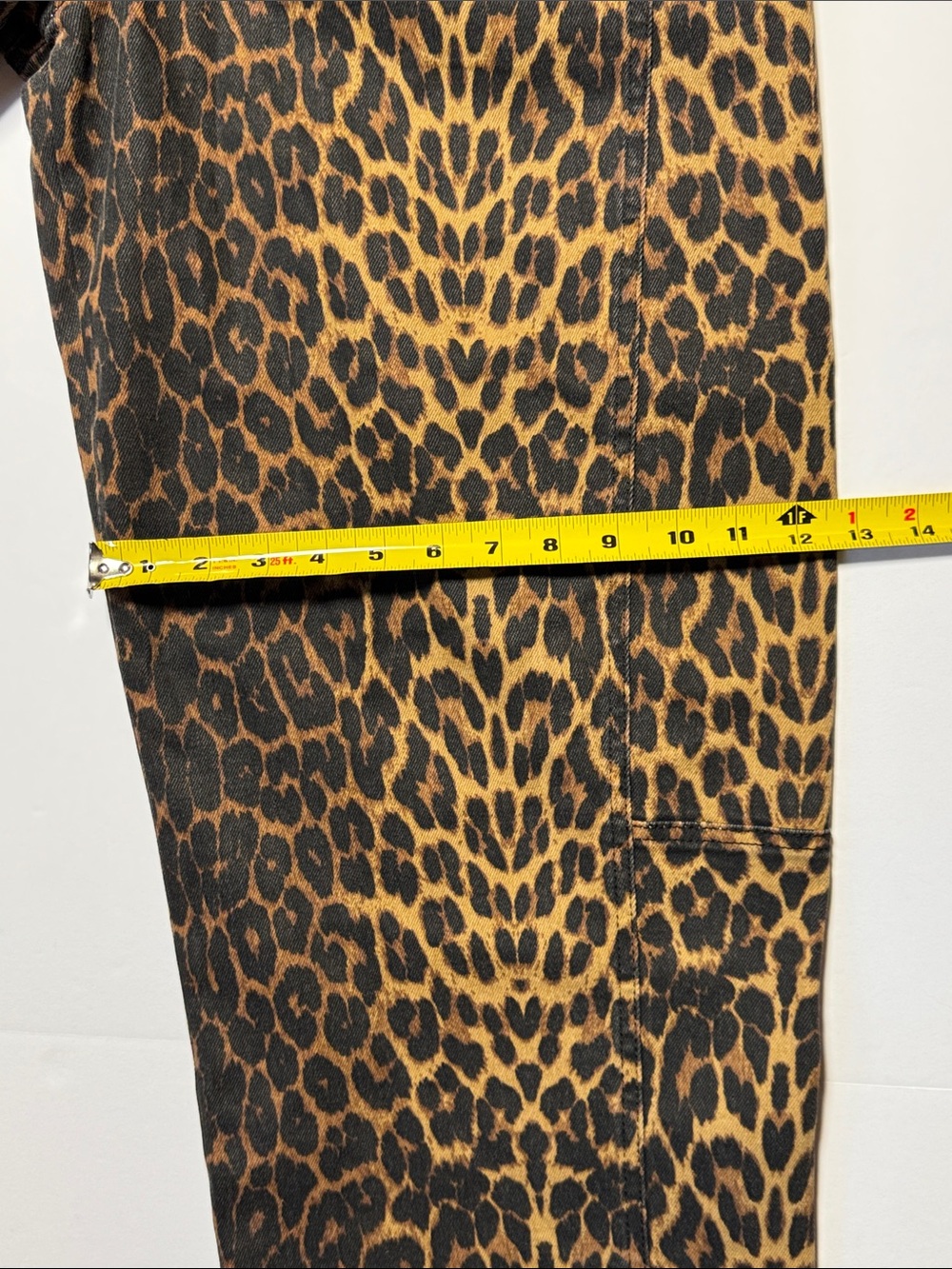 PILCRO Leopard‎ Print Barrel Wide Leg Jeans - Pants High Waist Animal Print 29 - Picture 8 of 11